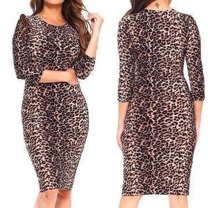 Leopard Print Bodycon Dress